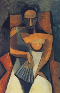 Pablo Picasso,
“Donna con ventaglio”, 1908. San Pietroburgo, Museo dell’Ermitage. - Archivio BPP